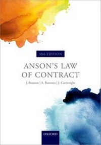 Enlarge image Cover: Anson's Law of Contract - Oxford University Press