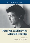 Cover: Peter Maxwell Davies, Selected Writings - Cambridge University Press