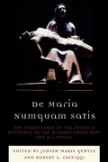 Cover: De Maria Numquam Satis - University Press of America