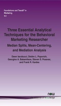 Cover: Three Essential Analytical Techniques for the Behavioral Marketing Researcher - now publishers Inc