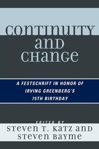 Enlarge image Cover: Continuity and Change - University Press of America