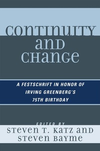 Enlarge image Cover: Continuity and Change - University Press of America