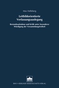 Cover: Leitbildorientierte Verfassungsauslegung - Berliner Wissenschafts-Verlag