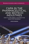 Cover: CAPA in the Pharmaceutical and Biotech Industries - Woodhead Publishing