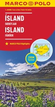 Bild: MARCO POLO L&auml;nderkarte Island, F&auml;r&ouml;er 1:650.000 - MAIRDUMONT