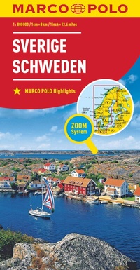 Abbildung von: MARCO POLO Länderkarte Schweden 1:800.000 - MARCO POLO ein Imprint von MAIRDUMONT