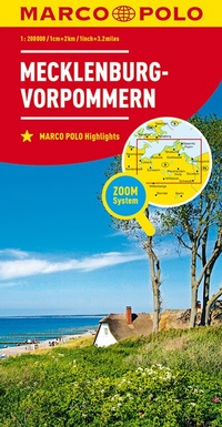 Abbildung von: MARCO POLO Regionalkarte Deutschland 02 Mecklenburg-Vorpommern 1:200.000 - MAIRDUMONT