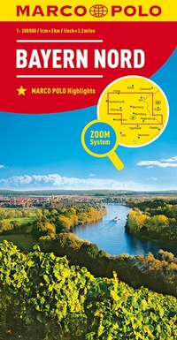 Abbildung von: MARCO POLO Regionalkarte Deutschland 12 Bayern Nord 1:200.000 - MAIRDUMONT