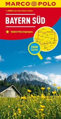 Abbildung von: MARCO POLO Regionalkarte Deutschland 13 Bayern Süd 1:200.000 - MAIRDUMONT