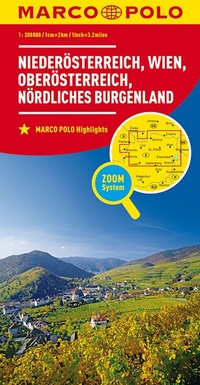 Abbildung von: MARCO POLO Regionalkarte Österreich 01 Niederösterreich, Wien 1:200.000 - MARCO POLO ein Imprint von MAIRDUMONT
