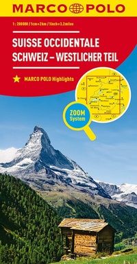 Abbildung von: MARCO POLO Regionalkarte Schweiz 01 westlicher Teil 1:200.000 - MAIRDUMONT