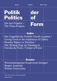 Enlarge image Cover: Politik der Form / Politics of Form - Spector Books