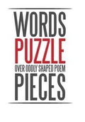 Cover: Words Puzzle over Oddly Shaped Poem Pieces - Xlibris