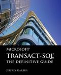 Cover: Microsoft Transact-SQL: the Definitive Guide - Jones and Bartlett Publishers, Inc