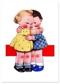 Cover: Sweet Hugs Friendship Greeting Card - Laughing Elephant
