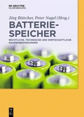Cover: Batteriespeicher - De Gruyter Oldenbourg