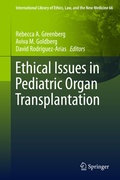 Cover: Ethical Issues in Pediatric Organ Transplantation - Springer