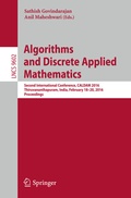 Bild: Algorithms and Discrete Applied Mathematics - Springer
