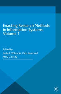 Enlarge image Cover: Enacting Research Methods in Information Systems: Volume 1 - Palgrave Macmillan