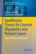 Cover: Equilibrium Theory for Cournot Oligopolies and Related Games - Springer