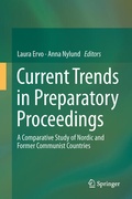 Cover: Current Trends in Preparatory Proceedings - Springer