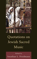 Cover: Quotations on Jewish Sacred Music - Hamilton Books