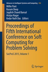 Enlarge image Cover: Proceedings of Fifth International Conference on Soft Computing for Problem Solving - Springer
