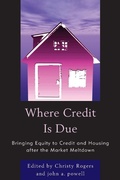 Cover: Where Credit is Due - University Press of America