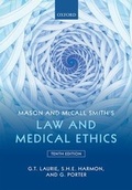 Cover: Mason and McCall Smith's Law and Medical Ethics - Oxford University Press