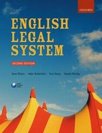 Enlarge image Cover: English Legal System - Oxford University Press