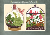 Enlarge image Cover: Terrarium Shaped Notecards - Galison