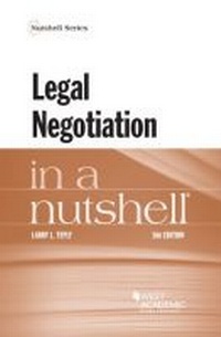 Abbildung von: Legal Negotiation in a Nutshell - West Academic Press
