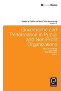 Cover: Governance and Performance in Public and Non-Profit Organizations - Emerald Group Publishing Limited