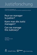 Cover: Peut-on manager la justice ? Kann man die Justiz managen? Can we manage the Judiciary? - St&auml;mpfli Verlag AG