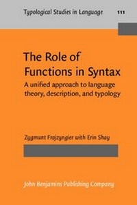 Enlarge image Cover: The Role of Functions in Syntax - John Benjamins Publishing Company