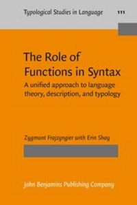 Enlarge image Cover: The Role of Functions in Syntax - John Benjamins Publishing Co