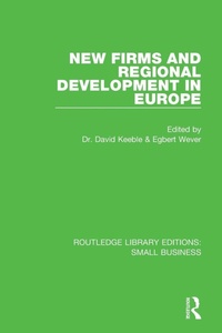 Enlarge image Cover: New Firms and Regional Development in Europe - Routledge