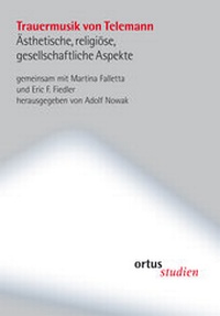 Enlarge image Cover: Trauermusik von Telemann - ortus musikverlag