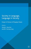 Cover: Society in Language, Language in Society - Palgrave Macmillan