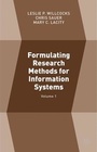 Cover: Formulating Research Methods for Information Systems - Palgrave Macmillan
