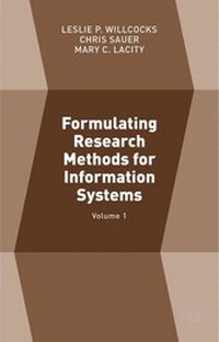 Enlarge image Cover: Formulating Research Methods for Information Systems - Palgrave Macmillan