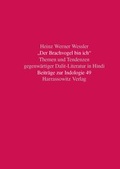 Cover: "Der Brachvogel bin ich". Themen und Tendenzen gegenw&auml;rtiger Dalit-Literatur in Hindi - Harrassowitz Verlag