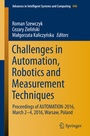 Cover: Challenges in Automation, Robotics and Measurement Techniques - Springer