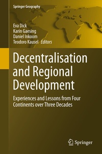 Enlarge image Cover: Decentralisation and Regional Development - Springer