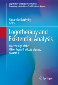 Enlarge image Cover: Logotherapy and Existential Analysis - Springer