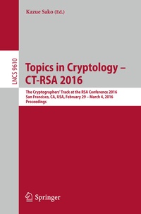 Abbildung von: Topics in Cryptology - CT-RSA 2016 - Springer