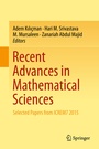 Cover: Recent Advances in Mathematical Sciences - Springer
