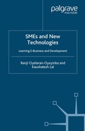 Cover: SMEs and New Technologies - Palgrave Macmillan