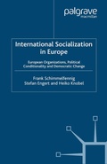 Cover: International Socialization in Europe - Palgrave Macmillan