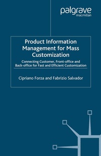 Abbildung von: Product Information Management for Mass Customization - Palgrave Macmillan